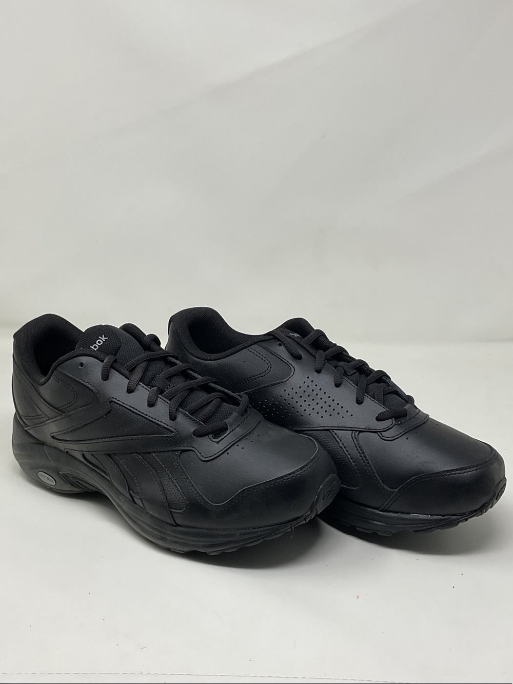 Reebok 9 Men's Black Athletic Sneakers - Supportive Lace-Up Walking extra wide